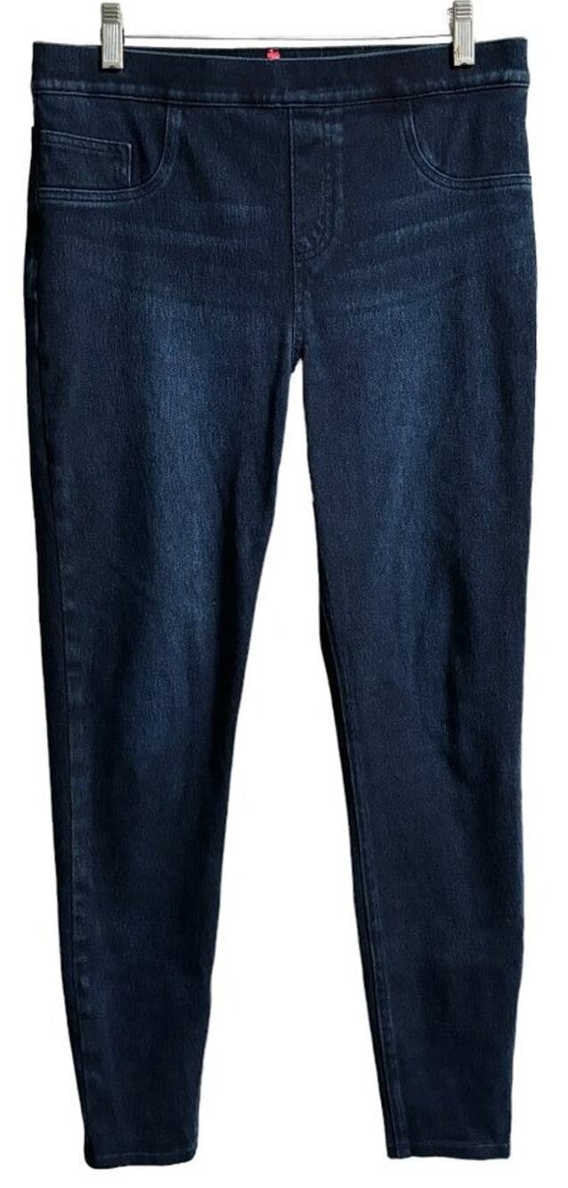 SPANX Jean-ish Ankle Leggings in Twilight Rinse SZ 10